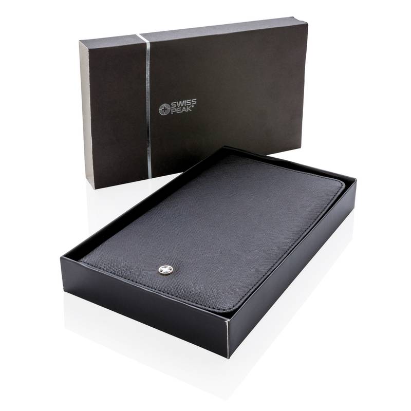 Cestovná peňaženka Swiss Peak s ochranou RFID, čierna Cestovná peňaženka Swiss Peak s ochranou RFID, čierna